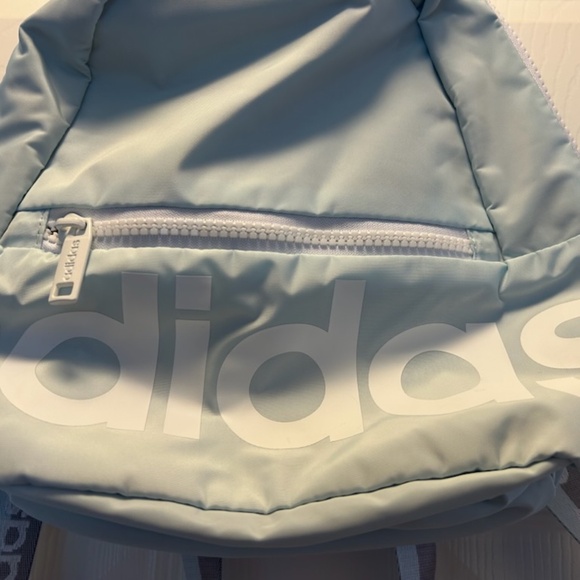 Adidas Mini Backpack - Light blue & white (NWOT) - Picture 4 of 4